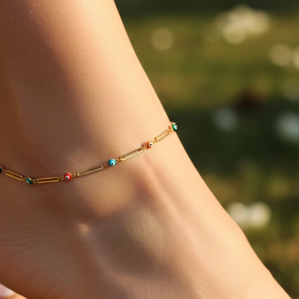 "Elegant Handmade Anklet – Delicate Jewelry for Women, MAR091481